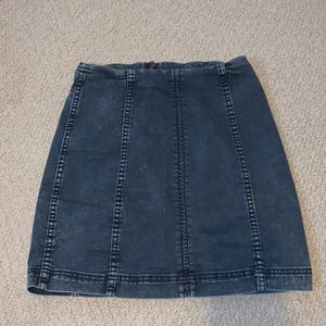 Free People Jean Skirt